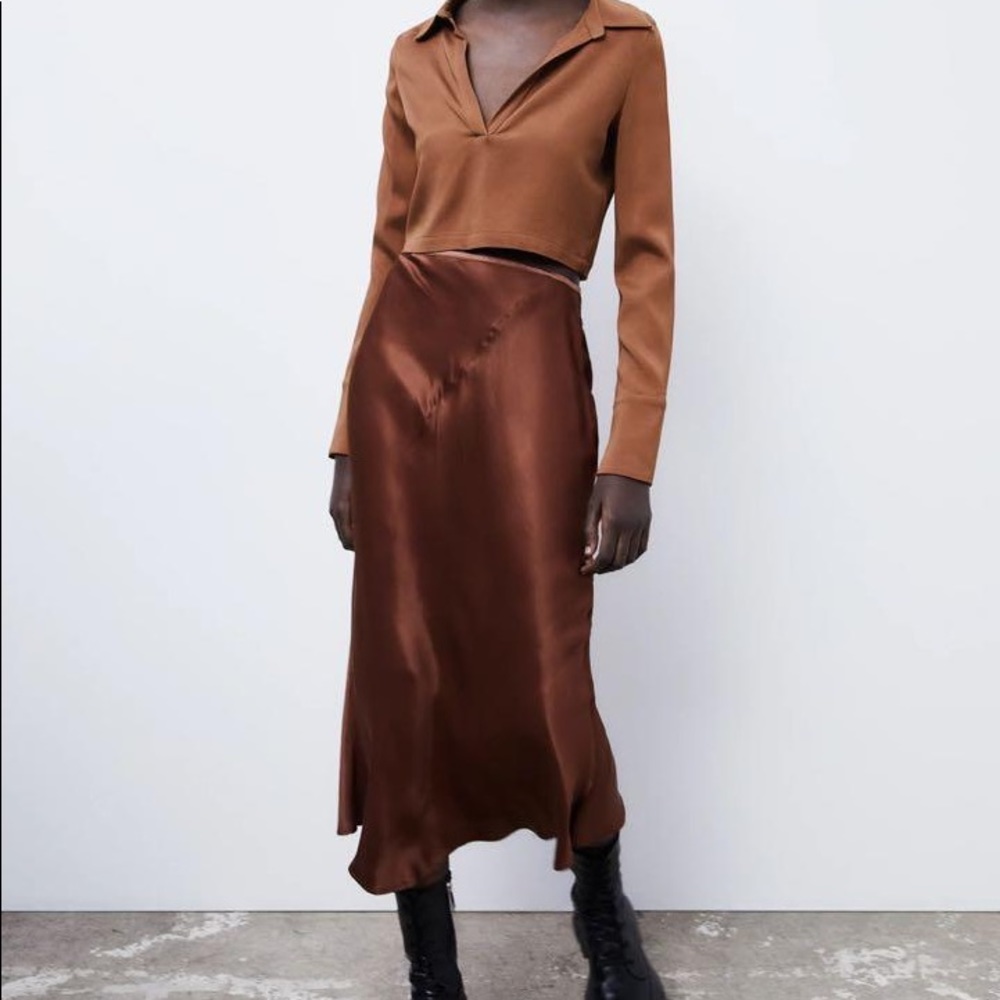 Satin effect Zara skirt FINAL MARKDOWN. $15 PRICE IS FIRM